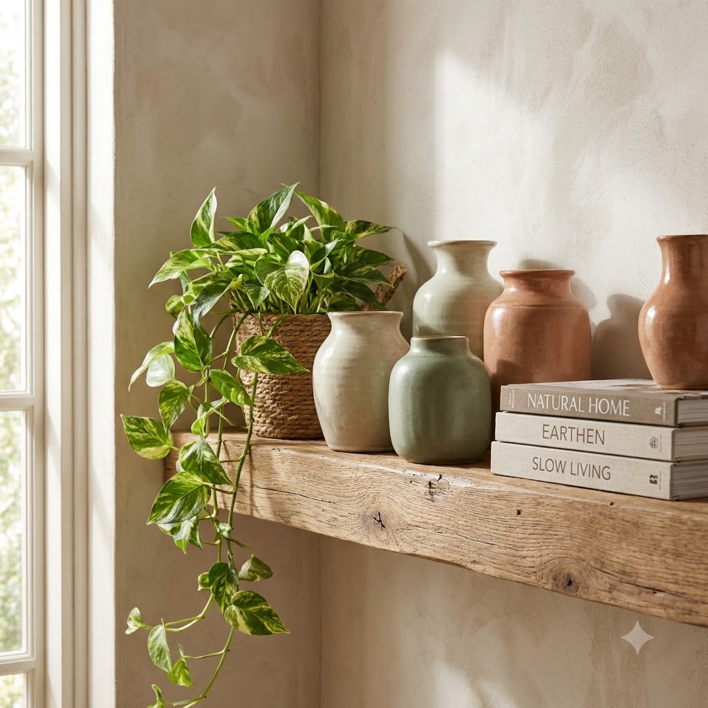 Shelf styling detail